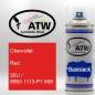 Preview: Chevrolet, Red, 35U / 8953 1113-P1 806: 400ml Sprühdose, von ATW Autoteile West.